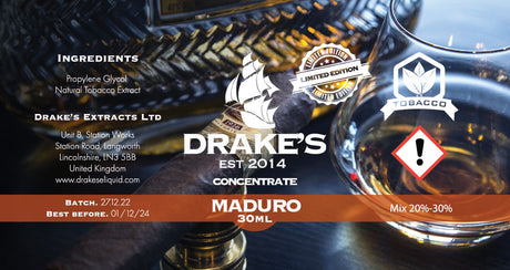 Maduro Cigar Concentrate Drake's E-Liquid
