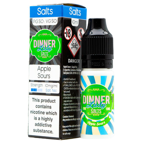 Apple Sours 10ml Nic Salt By Dinner Lady - Prime Vapes UK