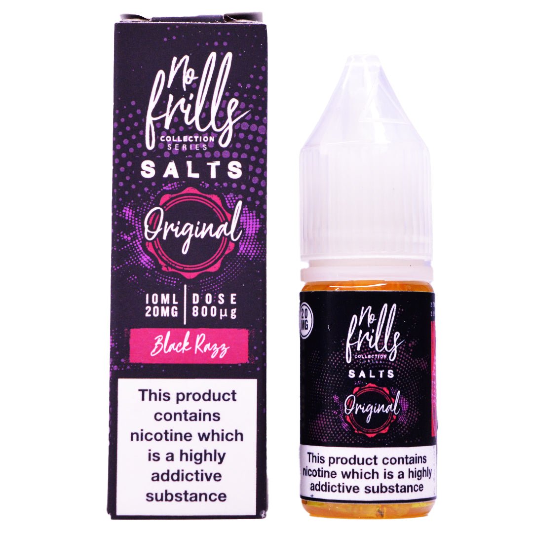 Black Razz 10ml Nic Salt By No Frills Prime Vapes UK