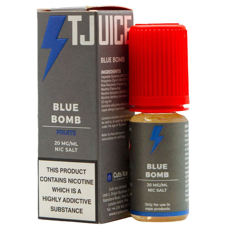 Blue Bomb 10ml Nic Salt By T Juice - Prime Vapes UK