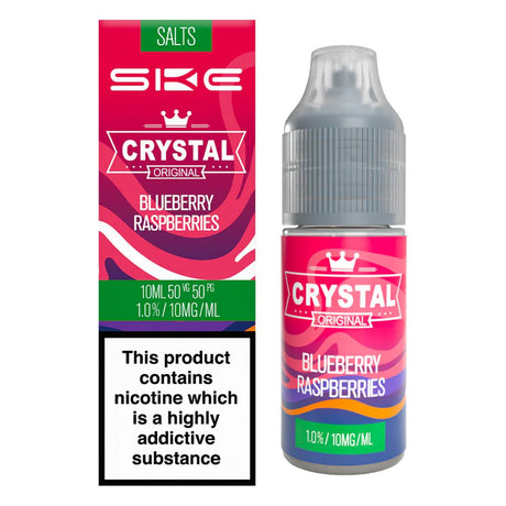 Blueberry Raspberries 10ml Nic Salt E-liquid By SKE Crystal Bar Salts - Prime Vapes UK