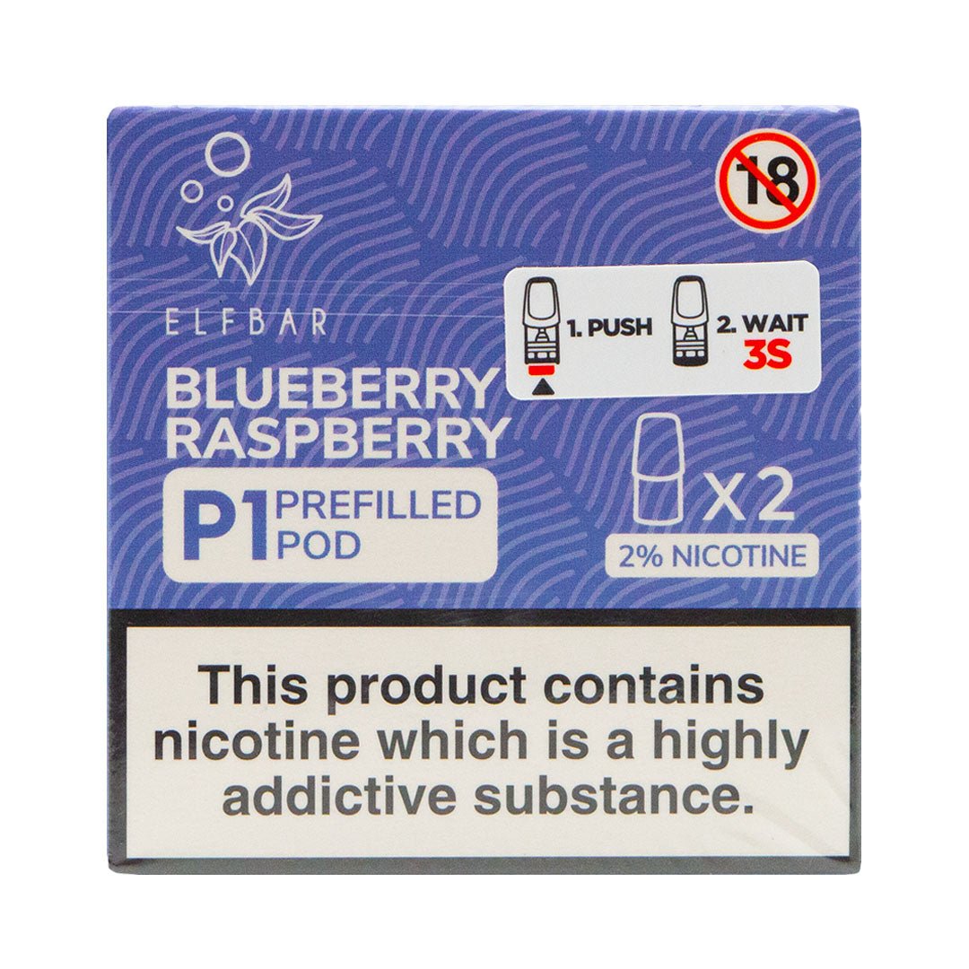 Blueberry Raspberry P1 Prefilled Pod by Elf Bar Mate 500 - Prime Vapes UK