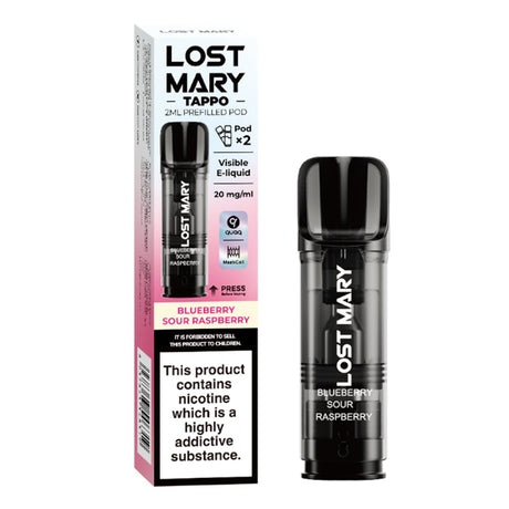 Blueberry Sour Raspberry Tappo Pre-filled Pod by Lost Mary - Prime Vapes UK