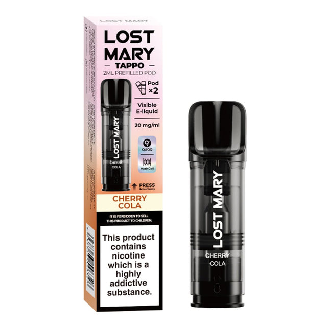 Cherry Cola Tappo Pre-filled Pod by Lost Mary - Prime Vapes UK