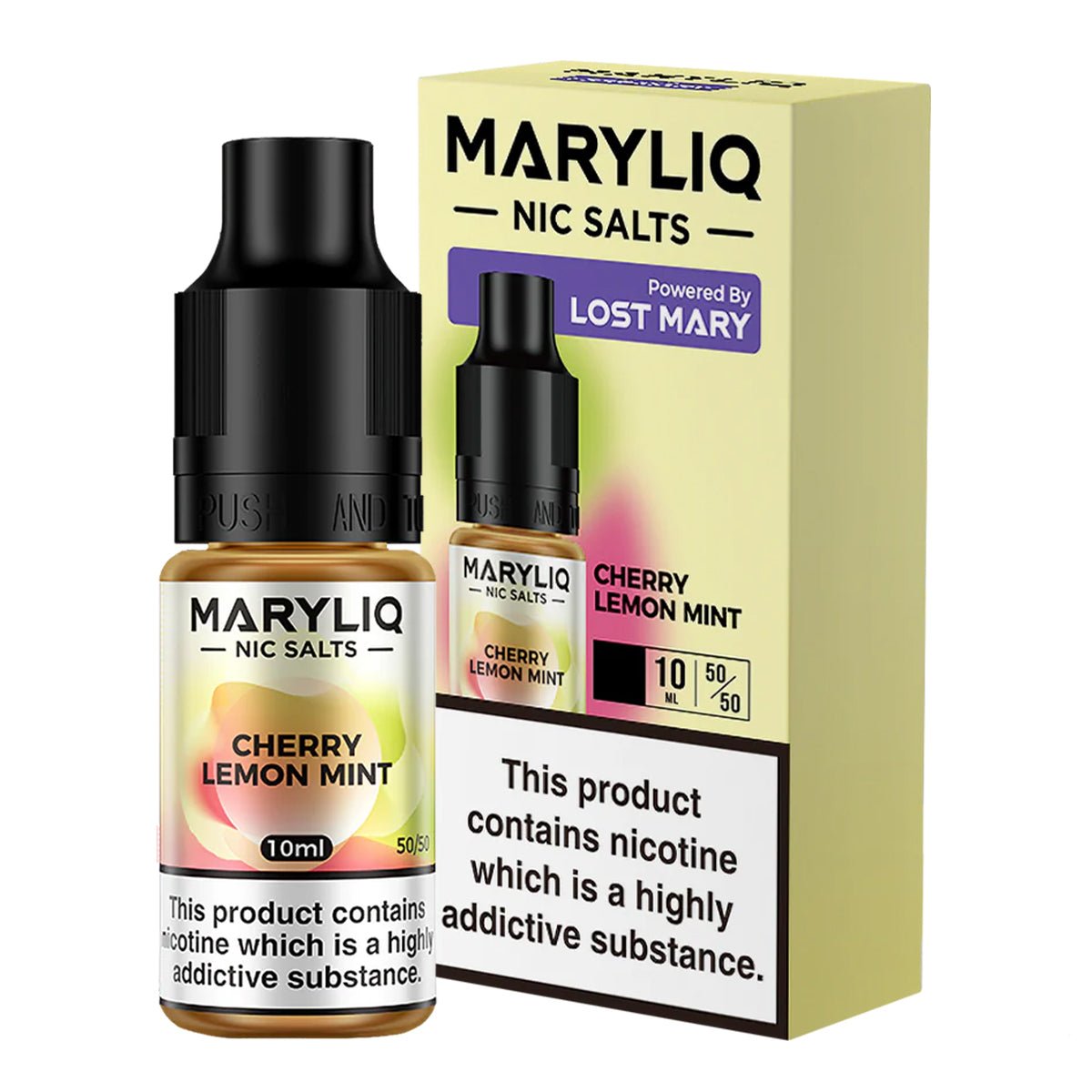 Cherry Lemon Mint 10ml Nic Salt E-liquid By MaryLiq - Prime Vapes UK