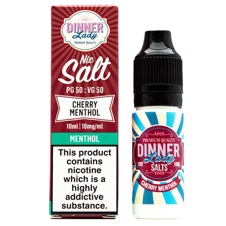 Cherry Menthol 10ml Nic Salt By Dinner Lady - Prime Vapes UK