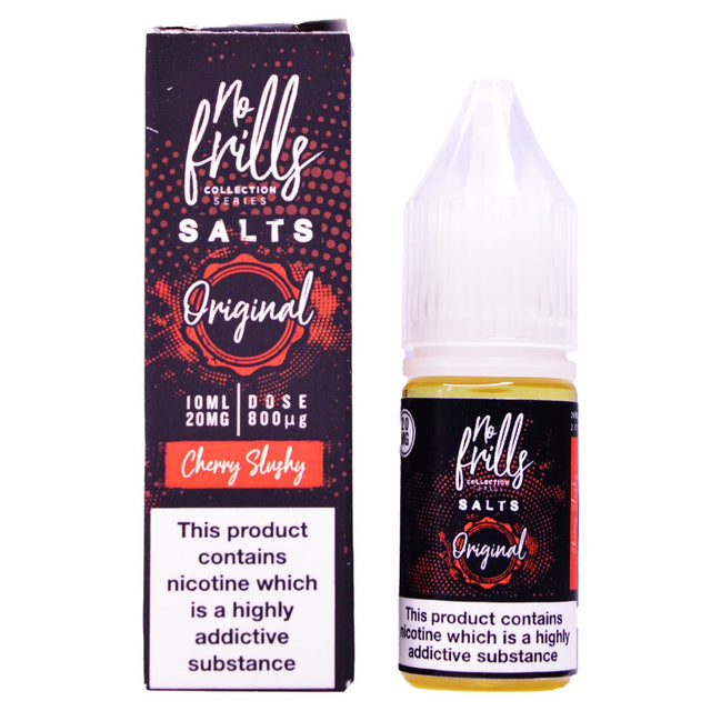 Cherry Slushy 10ml Nic Salt By No Frills Prime Vapes UK