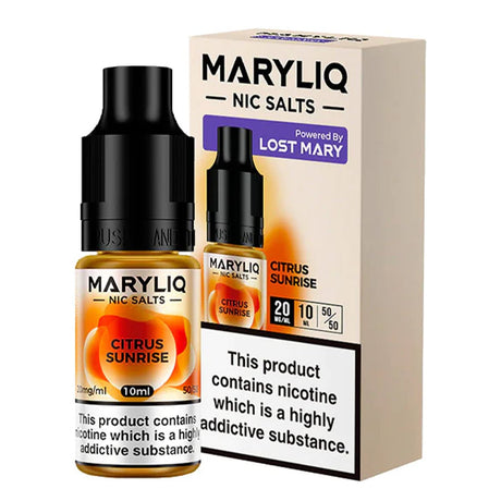 Citrus Sunrise 10ml Nic Salt E-liquid By MaryLiq - Prime Vapes UK