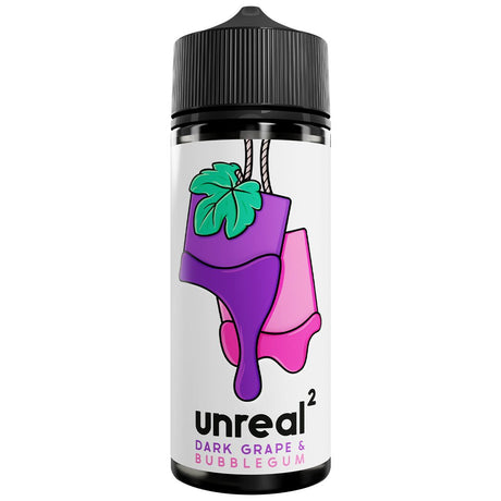 Dark Grape Bubblegum 100ml Shortfill By Unreal 2 Prime Vapes UK