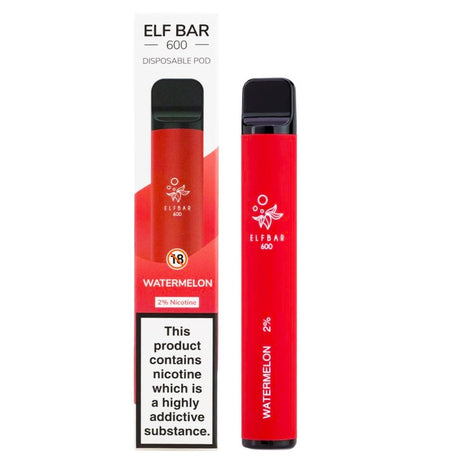 Elf Bar 600 Watermelon Disposable Vape Prime Vapes UK