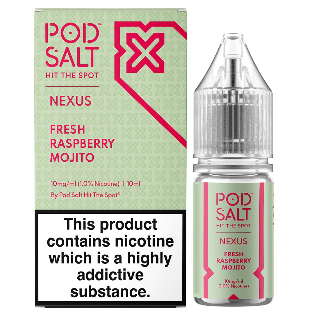 Fresh Raspberry Mojito 10ml Nic Salt By Pod Salt Nexus Pod Salt Nexus