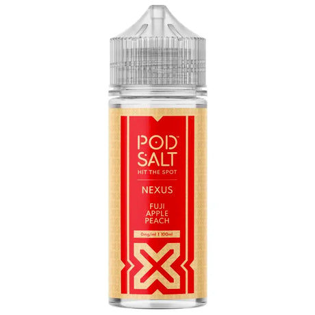 Fuji Apple Peach 100ml Shortfill By Pod Salt Nexus Pod Salt Nexus