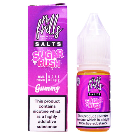 Gummy 10ml Nic Salt By No Frills Sugar Rush Prime Vapes UK