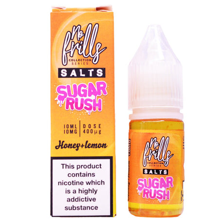 Honey Lemon 10ml Nic Salt By No Frills Sugar Rush Prime Vapes UK