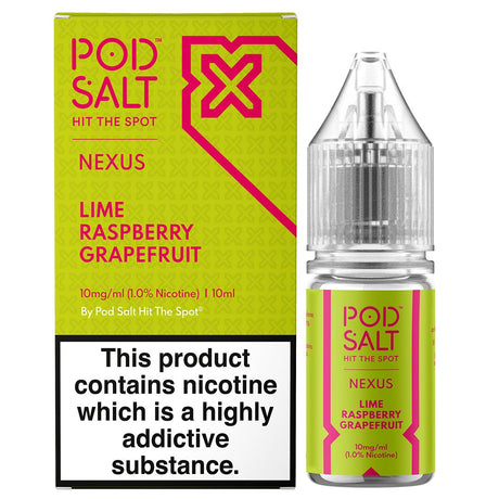 Lime Raspberry Grapefruit 10ml Nic Salt By Pod Salt Nexus Pod Salt Nexus