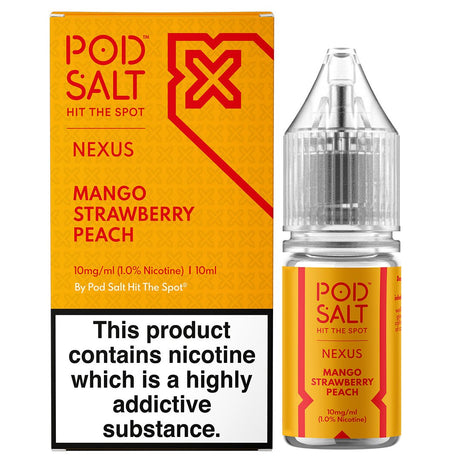 Mango Strawberry Peach 10ml Nic Salt By Pod Salt Nexus Pod Salt Nexus