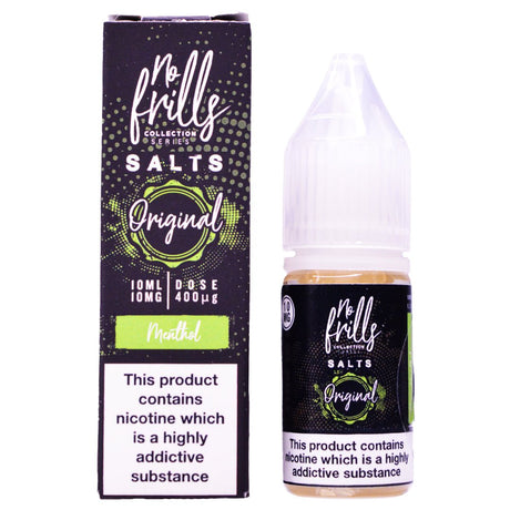 Menthol 10ml Nic Salt By No Frills Prime Vapes UK