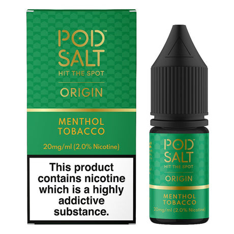 Menthol Tobacco 10ml Nic Salt By Pod Salt - Prime Vapes UK