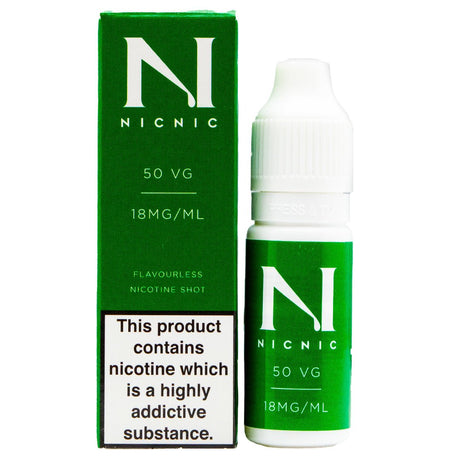 Nicotine Shot 50/50 18mg 10ml By Nic Nic - Prime Vapes UK