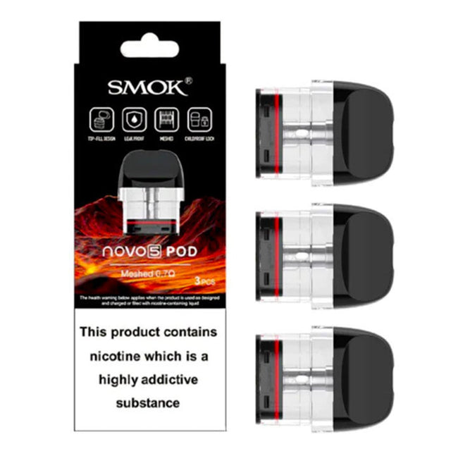 Novo 5 Replacement Pods By Smok 3pcs - Prime Vapes UK