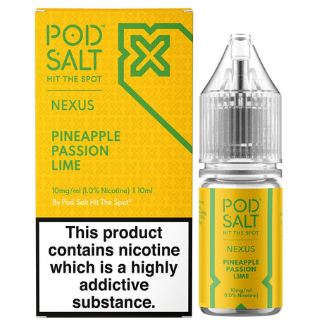 Pineapple Passion Lime 10ml Nic Salt By Pod Salt Nexus Pod Salt Nexus