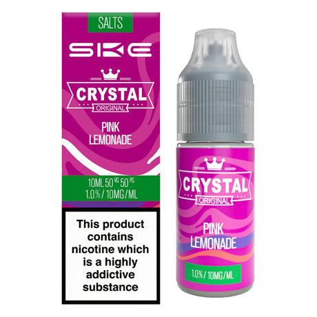 Pink Lemonade 10ml Nic Salt E-liquid By SKE Crystal Bar Salts - Prime Vapes UK