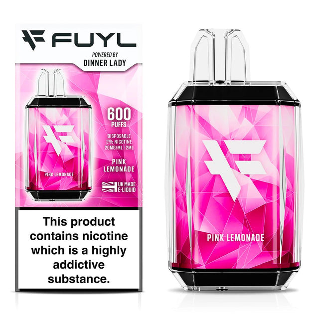 Pink Lemonade Disposable Vape By Fuyl Fuyl by Dinner Lady
