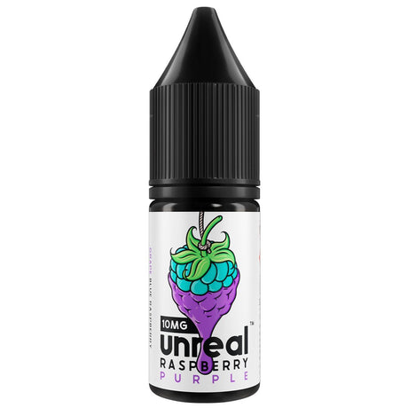 Purple 10ml Nic Salt E-liquid By Unreal Raspberry Unreal Raspberry