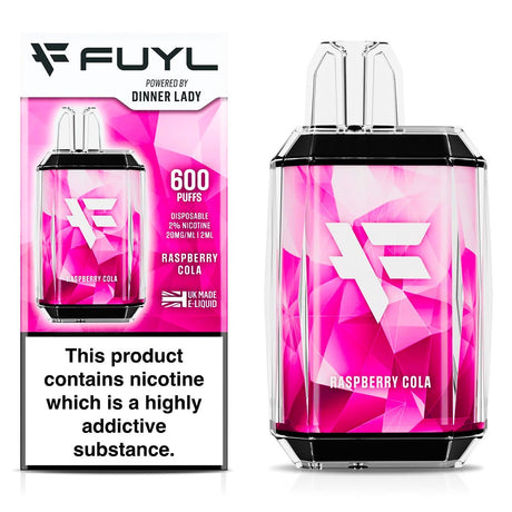 Raspberry Cola Disposable Vape By Fuyl Fuyl by Dinner Lady