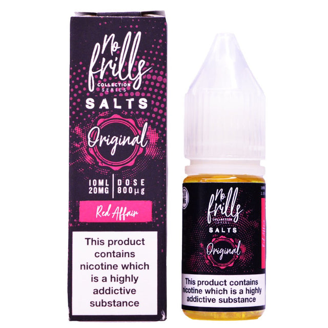 Red Affair 10ml Nic Salt By No Frills Prime Vapes UK