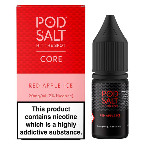 Red Apple Ice 10ml Nic Salt By Pod Salt - Prime Vapes UK