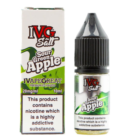 Sour Green Apple 10ml Nic Salt By IVG Prime Vapes UK