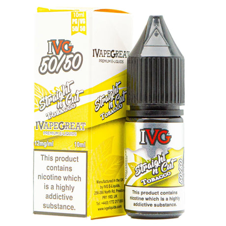 Straight Cut Tobacco 10ml E Liquid By IVG Prime Vapes UK