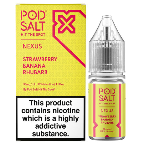 Strawberry Banana Rhubarb 10ml Nic Salt By Pod Salt Nexus Pod Salt Nexus