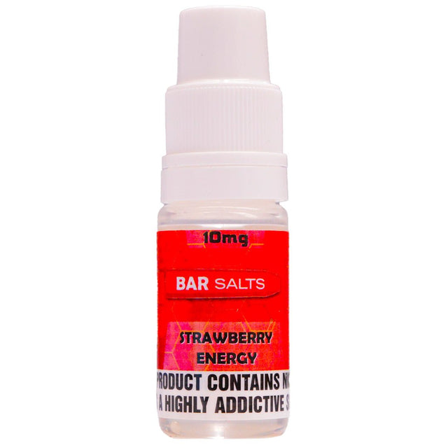 Strawberry Energy 10ml Nic Salt E-liquid By Bar Salts - Prime Vapes UK