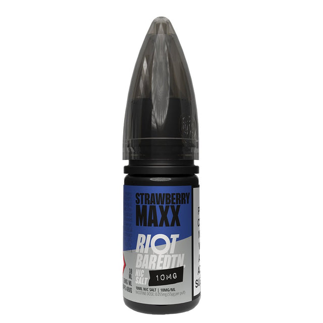 Strawberry Maxx BAR EDTN 10ml Nic Salt By Riot Squad Prime Vapes UK