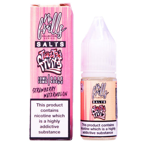 Strawberry Watermelon 10ml Nic Salt By No Frills Twisted Fruits Prime Vapes UK