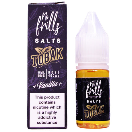 Vanilla Tobak 10ml Nic Salt By No Frills Prime Vapes UK