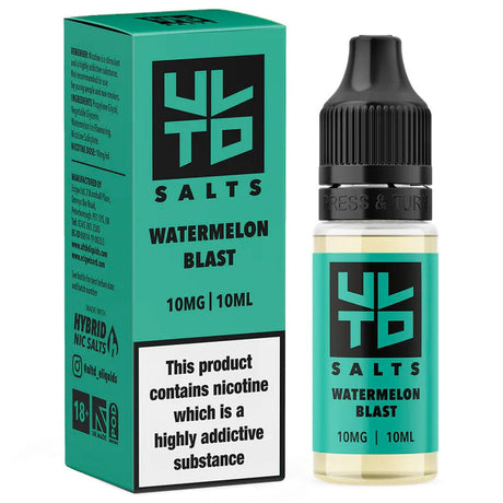 Watermelon Blast 10ml Nic Salt By ULTD Salts - Prime Vapes UK
