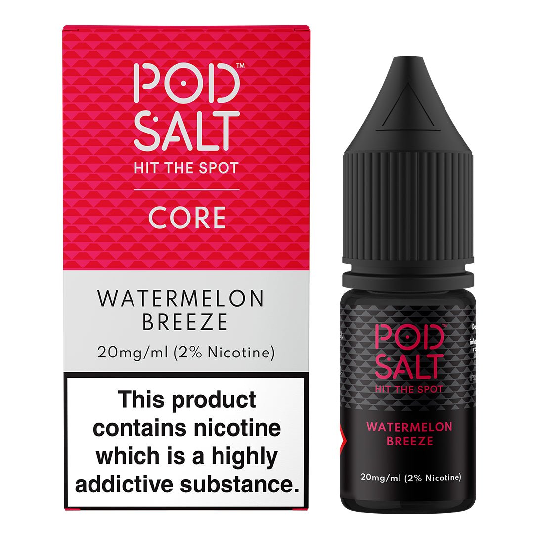 Watermelon Breeze 10ml Nic Salt By Pod Salt - Prime Vapes UK