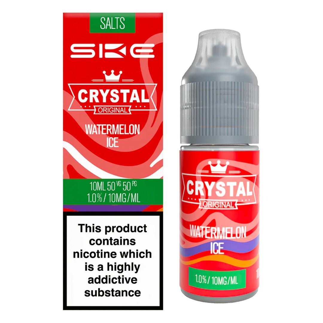 Watermelon Ice 10ml Nic Salt E-liquid By SKE Crystal Bar Salts - Prime Vapes UK