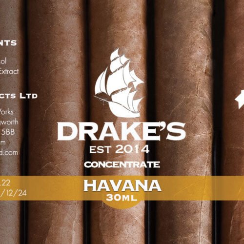 Havana Cigar Concentrate Drake's E-Liquid