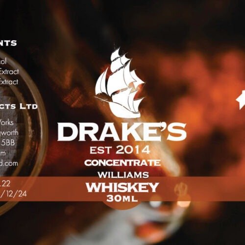 William’s Whiskey Concentrate Drake's E-Liquid