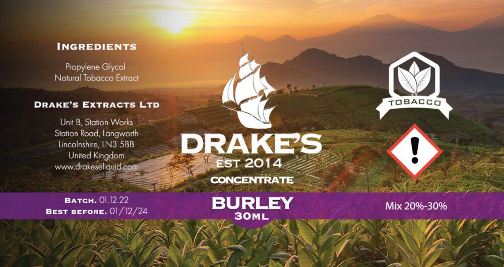 30ml-burley Burley Concentrate Drake's E-Liquid