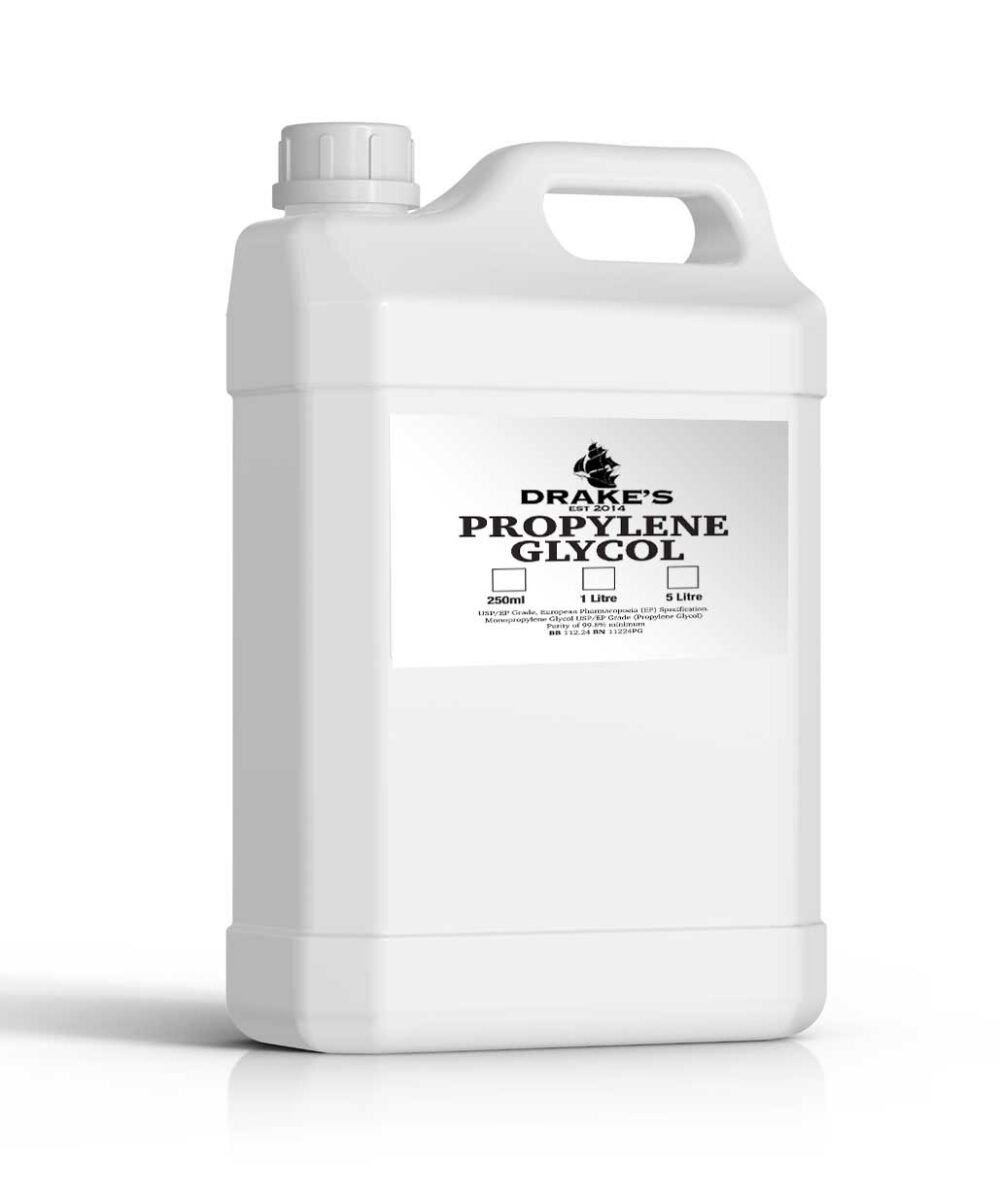 Drakes-Propylene-glycol Propylene Glycol 250ml - 20 litres Drake's E-Liquid