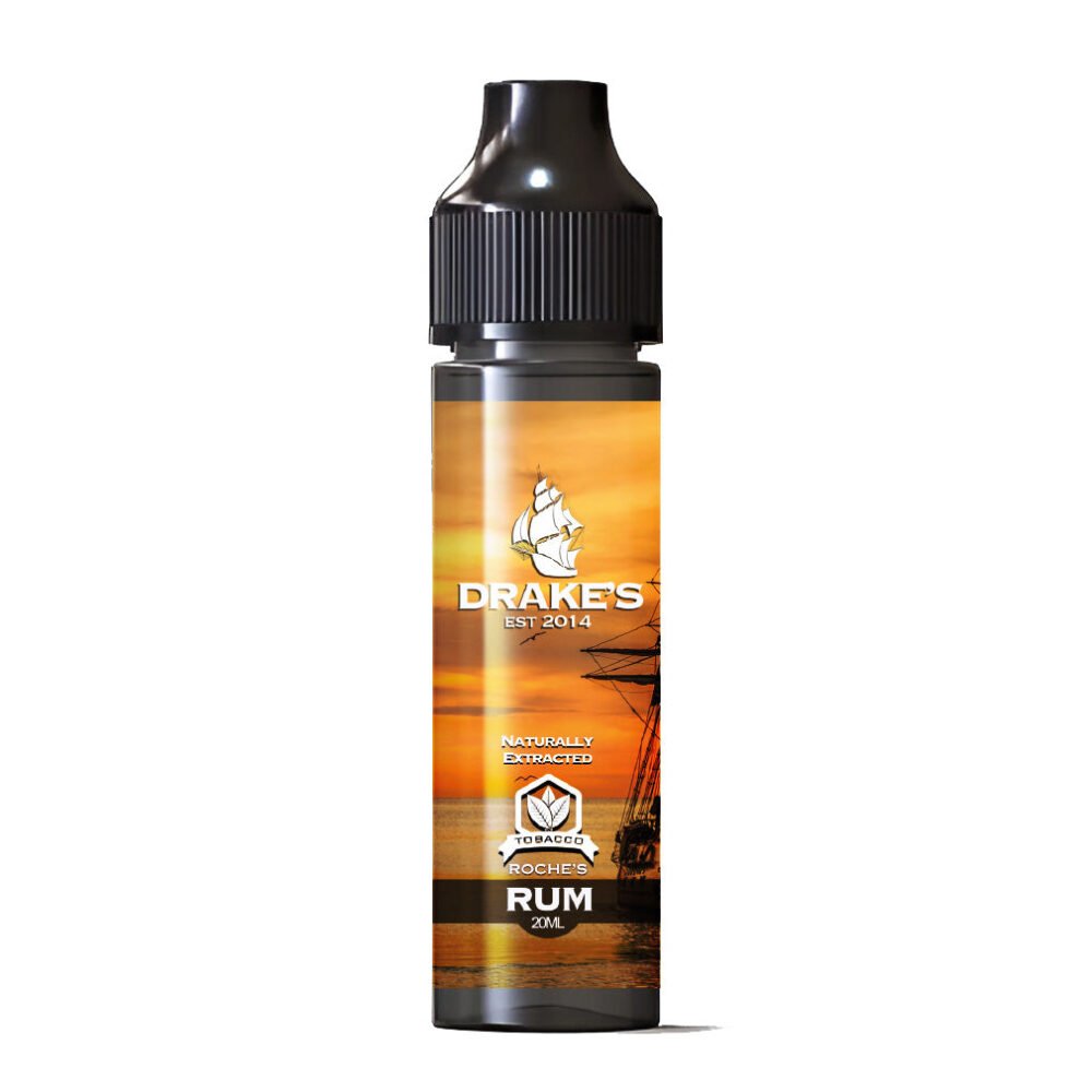 Drakes-Rum-Tobacco-Eliquid Roche's Rum Tobacco E-liquid Drake's E-Liquid