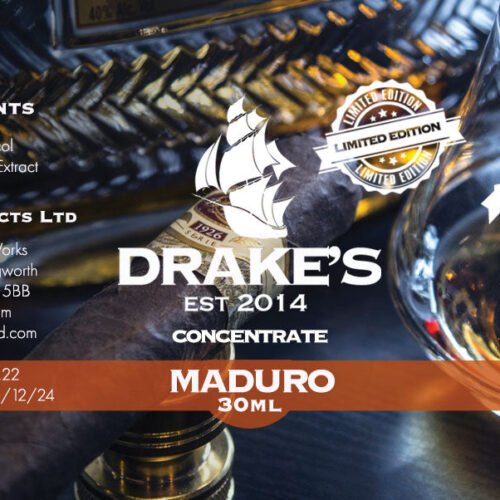 Maduro Cigar Concentrate Drake's E-Liquid