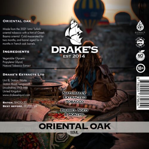 Oriental Oak - Barrel Aged Tobacco E-liquid Drake's E-Liquid